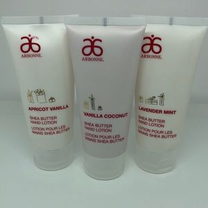 Brand New Arbonne Hand Lotion Trio